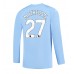 Manchester City Matheus Nunes #27 Hemma matchtröja 2023-24 Långärmad Billigt